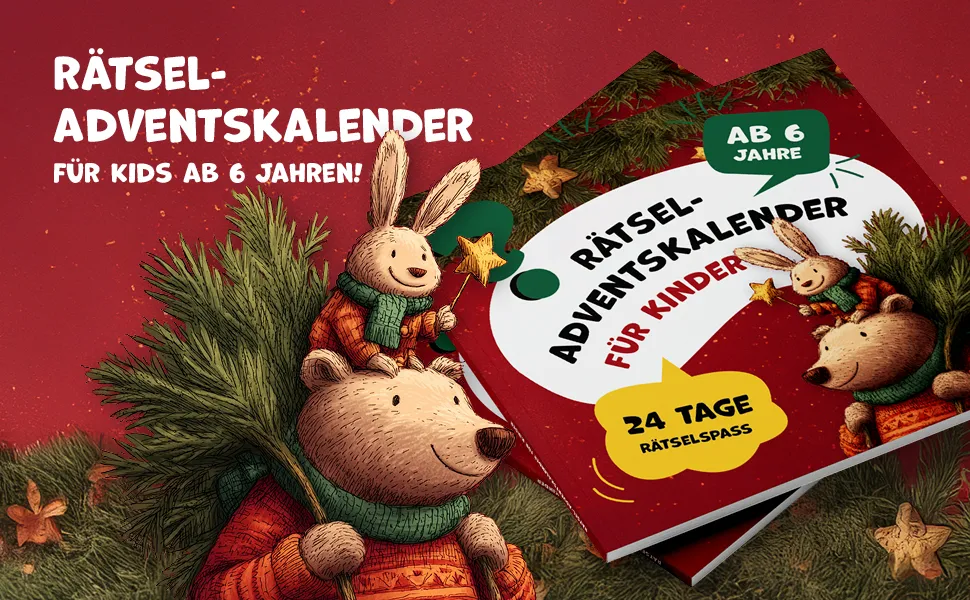 Der große Rätsel-Adventskalender für Kinder ab 6 – Vorschau 1