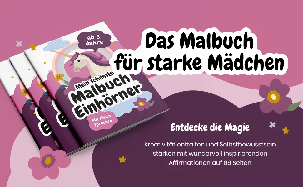 Das Einhorn Malbuch für starke Mädchen – Vorschau 1