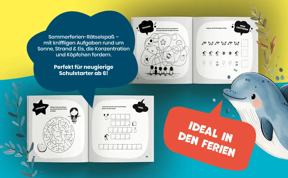 Großes Sommer-Rätselbuch ab 6 – Vorschau 2