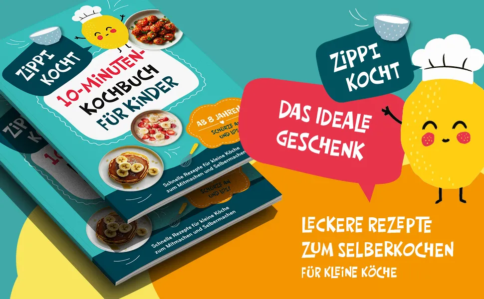 Zippi kocht! – Das 10-Minuten-Kochbuch für Kinder – Vorschau 1