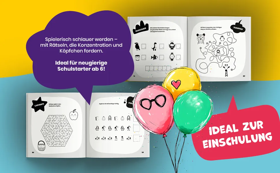 Mein großes Rätselbuch zur Einschulung ab 6 – Vorschau 2