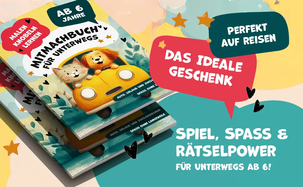 Mitmachbuch für unterwegs ab 6 Jahren – Vorschau 1