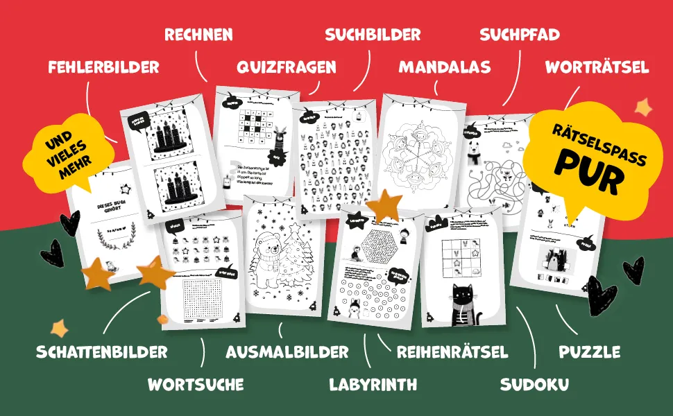 Mitmachbuch Weihnachten für Kinder ab 6 – Vorschau 3