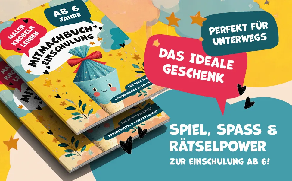 Mitmachbuch zur Einschulung ab 6 Jahren – Vorschau 1