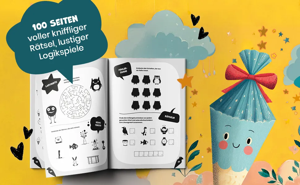 Mitmachbuch zur Einschulung ab 6 Jahren – Vorschau 2
