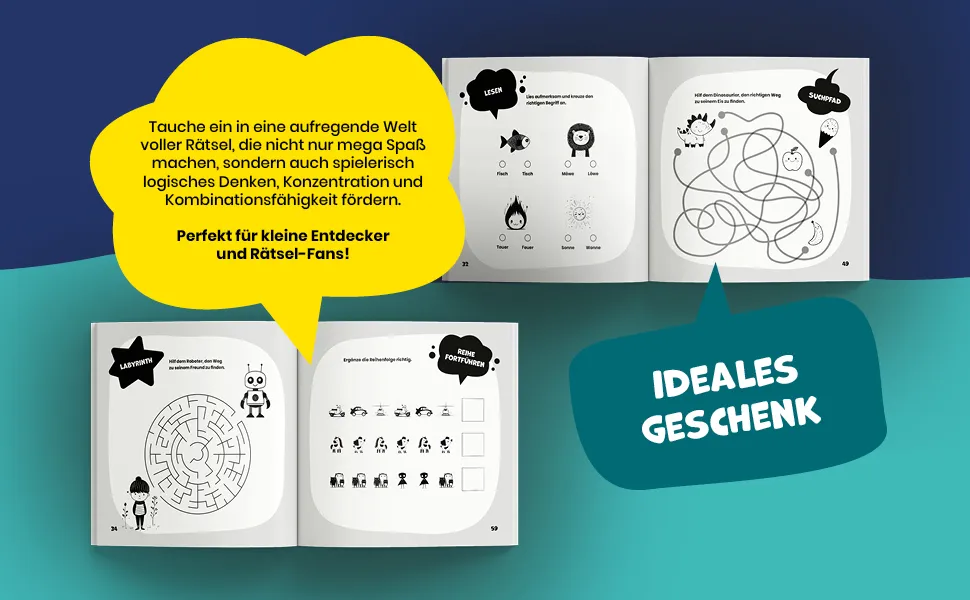 Das große Rätselbuch für Jungs ab 6 Jahren – Vorschau 2
